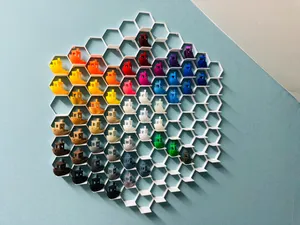 Hexagonal Modular Benchy Shelf