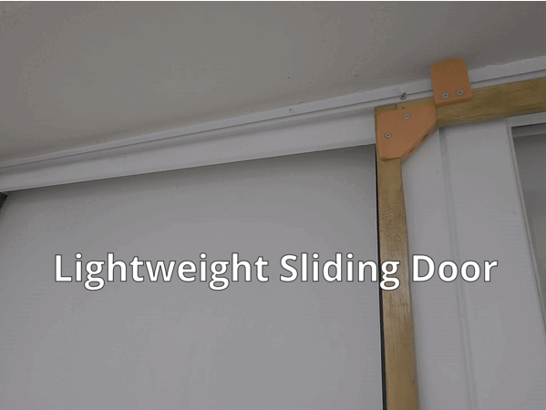 Lightweight Sliding Door (Optimal as Screen Door)
