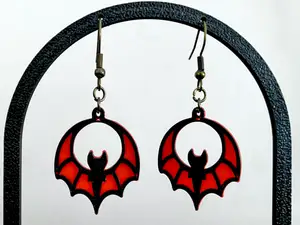 Gothic Bat Earrings