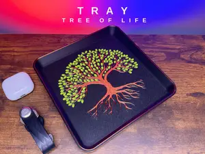 TREE OF LIFE DESK TRAY – MODERN STORAGE ORGANIZER
