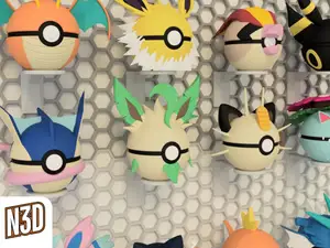 HSW Wall Mount - N3D Pokeballs