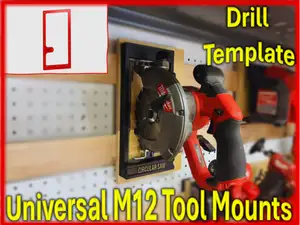 Milwaukee M12 Circular Saw Mount Template