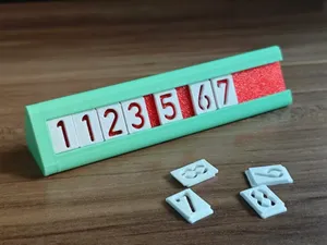 挪车号码牌——可更换数字