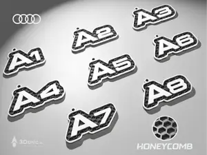 Audi A series A1 A2 A3 A4 A5 A6 A7 A8 keychain