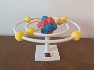 Carbon Atom Model (No AMS)