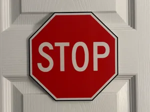 STOP SIGN WALL ART