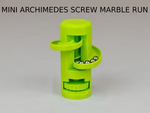 Mini Archimedes Screw Marble Run