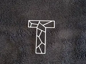 Geometric T letter