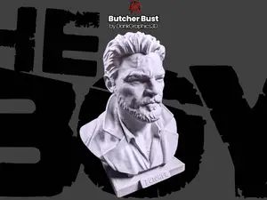 The Boys Billy Butcher Bust by DankGraphics3D