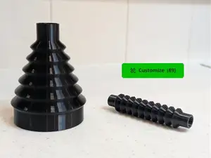 Parametric TPU Bellows: Custom Dust Boots & Covers