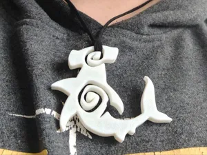 Collana Squalo Martello Minimal