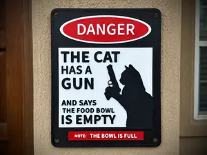Your cat is crazy, though you already know that