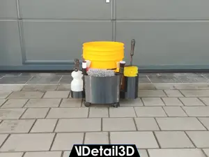VDolly3D - modular car wash detailing bucket dolly