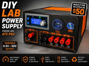 Upcycled ATX Lab Bench Power Supply