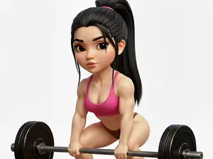 Menina Crossfit deadlift musculação fitness