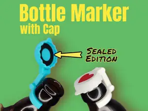 Bottle Cap/Marker - Sealed with Rubber