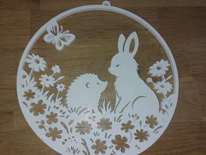 Hase und Igel Deko Ostern