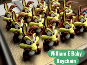 Baby Wile E. Coyote Keychain