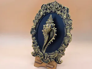 BarockerRahmen mit Muschel – 2-teiliges 3D-Modell