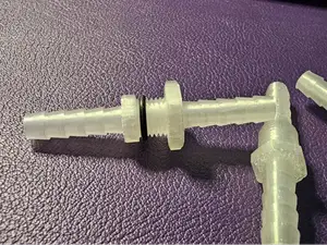Thru Wall Hose Barb - 6mm Hose