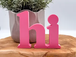 3D Aussteller "hi" - minimalistisch