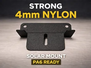 Heavy-Duty Solar Panel Z-Bracket 4mm PA6 Optimised