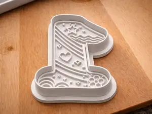 Number 1 Cookie Cutter | Birthday 1 Cookie Cutter