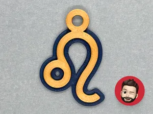 Zodiac Signs Leo keychain