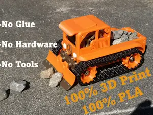 Chasse neige / Bulldozer à ressort - 100% 3D
