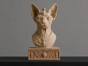 Sphynx Cat Statue