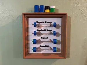 Gym Weight Personal Record Display