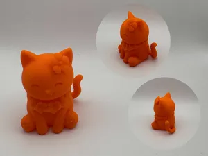 Hawaiian Cat – tropical chibi kitty figurine