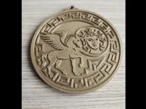 Greek Mythology Medallion – Pegasus and Medusa