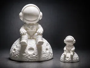 Chill Astronaut Sitting on the Moon