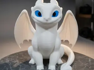 Light Fury How to Train Your Dragon - Detailed Art