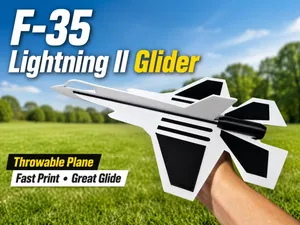 F-35 Lightning II Glider , No Glue Throwable Plane