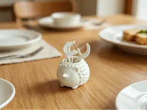 小刺猬牙签牙线棒收纳盒