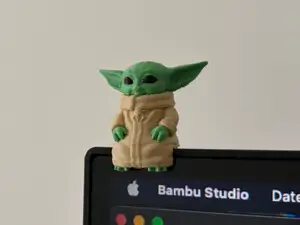 Mini Grogu – Sitting on Monitor or Shelf Star Wars