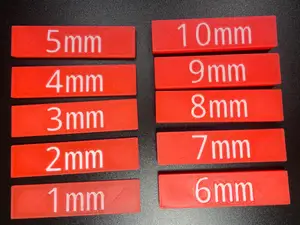 Set of carpentry spacers (templates) 1–10 mm