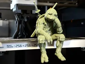 Sad Ninja Turtle - Leo - on a Ledge Figurine!