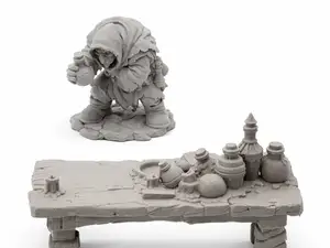 Wandering Alchemist & Potion Workbench