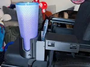 Electric Wheelchair Armrest Cup + Phone Holder