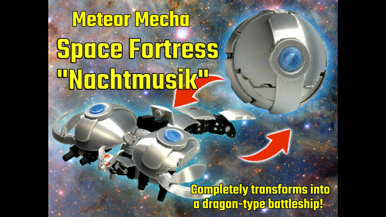 Change from a Capsule to a Metallic Dragon Robot