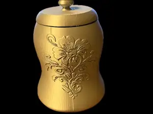 Flower Jar/Container With Lid