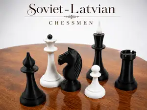 Soviet - Latvian Chessmen