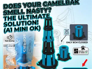 Compact Telescopic Hydration Bladder Drying Rack