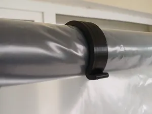 Clamp for outdoor swing cover