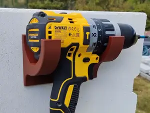 Cordless drill wall mount for DeWalt, Ryobi etc