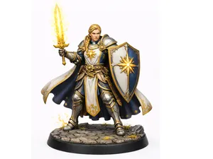 Female Human Paladin Miniature