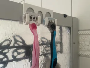 Doppelter Rasiererhalter für Dusche